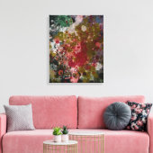 Toile Tableau Abstrait "Blàths Cherry" #2 (Insitu(Salon))