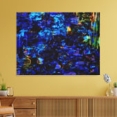 Toile Tableau abstrait bleu (Insitu(Salon))