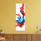 Toile Tableau Abstrait Expressionniste Noir Et Blanc (Insitu(Salon))