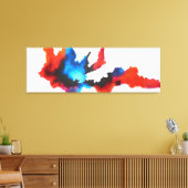 Toile Tableau Abstrait Expressionniste Noir Et Blanc (Insitu(Salon))