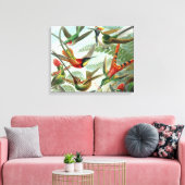 Toile tableau classique de la faune des oiseaux colibris (Insitu(Salon))