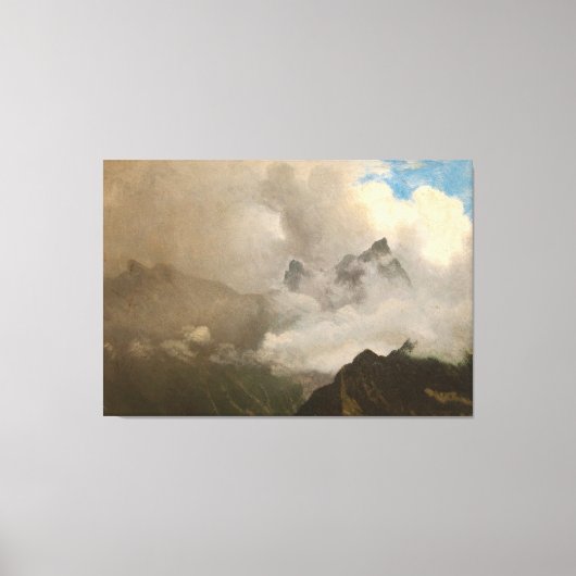 Toile Tableau d'Albert Bierstadt, Mountain Mist, 1868 (Recto)