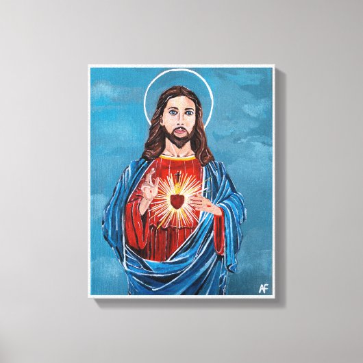 Toile Tableau de Jésus-Christ par Alfred Fox (Recto)