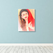 Toile Tableau de la Dame indienne (Insitu (Plancher de Bois))