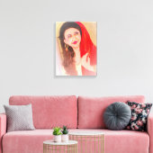 Toile Tableau de la Dame indienne (Insitu(Salon))