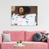 Toile Tableau de Lion Tamarin à tête dorée (Insitu(Salon))