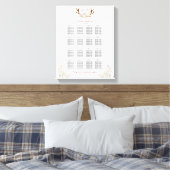 Toile Tableau de placement élégant aux fleurs blanches e (Insitu(Chambre))
