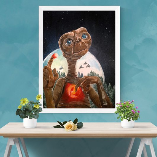 Toile Tableau de portrait Alien par Alfred Fox