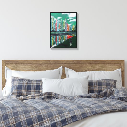 Toile Tableau de réflexion d'automne par Alfred Fox (Insitu(Chambre))