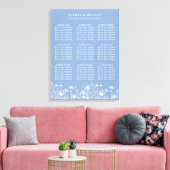 Toile Tableau de sièges bleu en poudre fleur sauvage (Insitu(Salon))