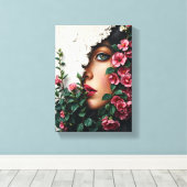 Toile Tableau Déco(Beauté Sous Emprise) (Insitu (Plancher de Bois))