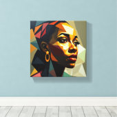 Toile Tableau Deco (Silhoette de Paix ) (Insitu (Plancher de Bois))