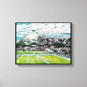 Toile Tableau du Mont Fuji par Alfred Fox (Recto)