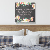 Toile Tableau floral personnalisé (Insitu(Chambre))