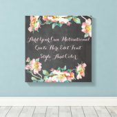 Toile Tableau floral personnalisé (Insitu (Plancher de Bois))