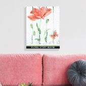 TOILE TABLEAU HISTOIRE FLORALE (Insitu(Salon))