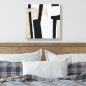 Toile Tableau noir et blanc Abstrait (Insitu(Chambre))
