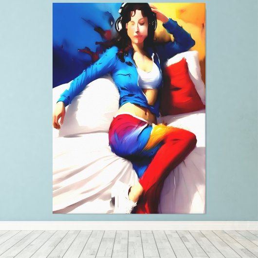 Toile Tableau Portrait (Insitu (Plancher de Bois))