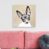 Toile Tableau Rat Terrier - Cute Original Chien Art (Insitu(Salon))