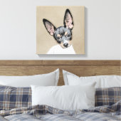 Toile Tableau Rat Terrier - Cute Original Chien Art (Insitu(Chambre))