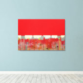 Toile Tableau rouge (Insitu (Plancher de Bois))