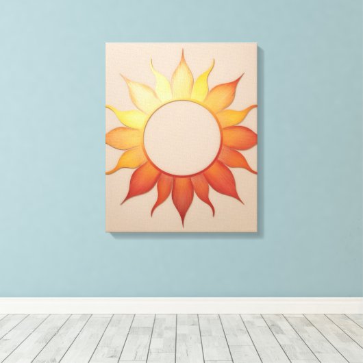 Toile Tableau Sun (Insitu (Plancher de Bois))