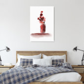 Toile Tableau Vase Fleurs Automnes (Insitu(Chambre))