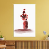 Toile Tableau Vase Fleurs Automnes (Insitu(Salon))