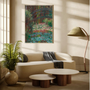 Toile Tableau vintage Claude Monet Water Lily Pond  