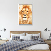 Toile Tableau Visage Lion Artwork-17335 (Insitu(Chambre))