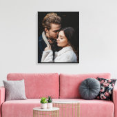 Toile Tableaux à cadre noir fin et moderne personnalisés (Insitu(Salon))