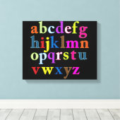 Toile Tableaux Alphabet (Insitu (Plancher de Bois))