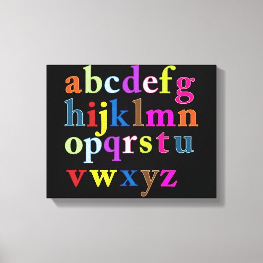 Toile Tableaux Alphabet (Recto)