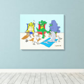 Toile Tableaux autochtones 16x20 (Insitu (Plancher de Bois))