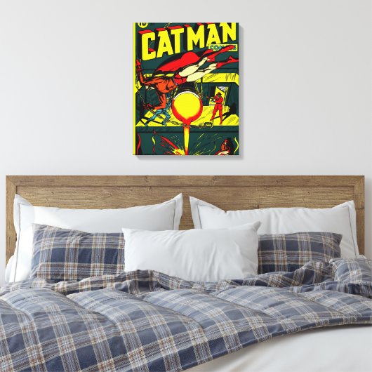 Toile Tableaux CAT-MAN des années 1940 (Insitu(Chambre))