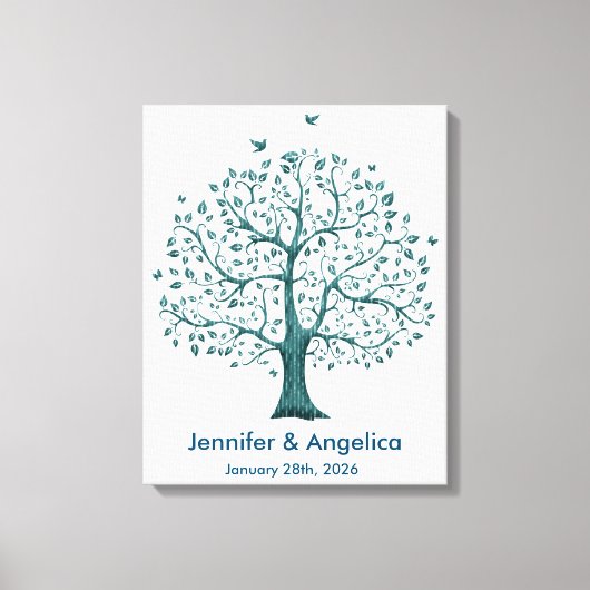 Toile Tableaux d'arbre Russe Mariage (Recto)