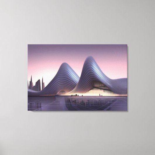 Toile Tableaux d'architecture futuriste (Recto)