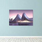 Toile Tableaux d'architecture futuriste (Insitu (Plancher de Bois))