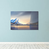 Toile Tableaux d'architecture futuriste (Insitu (Plancher de Bois))