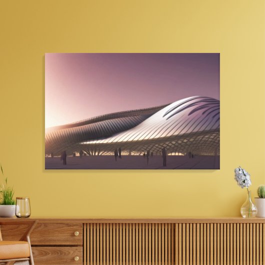 Toile Tableaux d'architecture futuriste (Insitu(Salon))