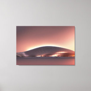 Toile Tableaux d'architecture futuriste
