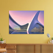 Toile Tableaux d'architecture futuriste (Insitu(Salon))
