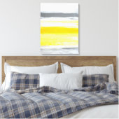 Toile Tableaux d'art Abstrait gris et jaune (Insitu(Chambre))