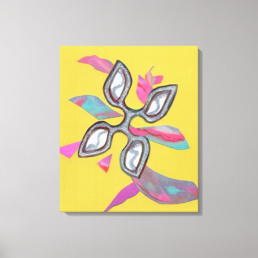 Toile Tableaux d'art "Jaune" (Recto)