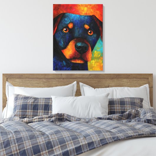 Toile Tableaux d'art Portrait de chien (Insitu(Chambre))