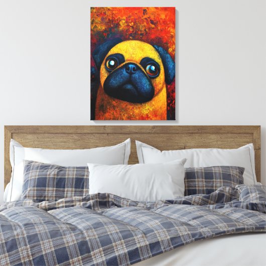 Toile Tableaux d'art Portrait de chien (Insitu(Chambre))