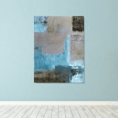 Toile Tableaux d'art Turquoise et Brown (Insitu (Plancher de Bois))