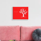 Toile Tableaux de l'arbre de famille Imprimer, Rouge (Insitu(Salon))