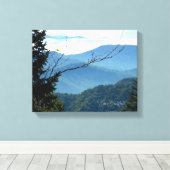 Toile Tableaux de montagne fumés personnalisés (Insitu (Plancher de Bois))