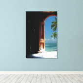 Toile Tableaux de portes de rêve tropicaux (Insitu (Plancher de Bois))
